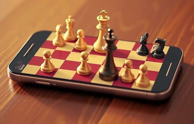 Chess Champions India - Mobile Application Chess Champions India mobile app running on smartphone showing Hindi interface