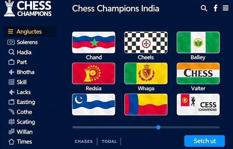 Chess Champions India - Multi-language Support Chess Champions India showing multiple language selection screen